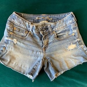 American Eagle Distressed Low Rise Shorts